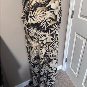Jessica London Black and Cream Patterned Dress